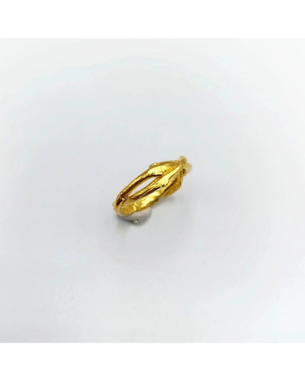 Mother Nature Jewelry Metallic Twig Ring, Handmade Minimalist Band