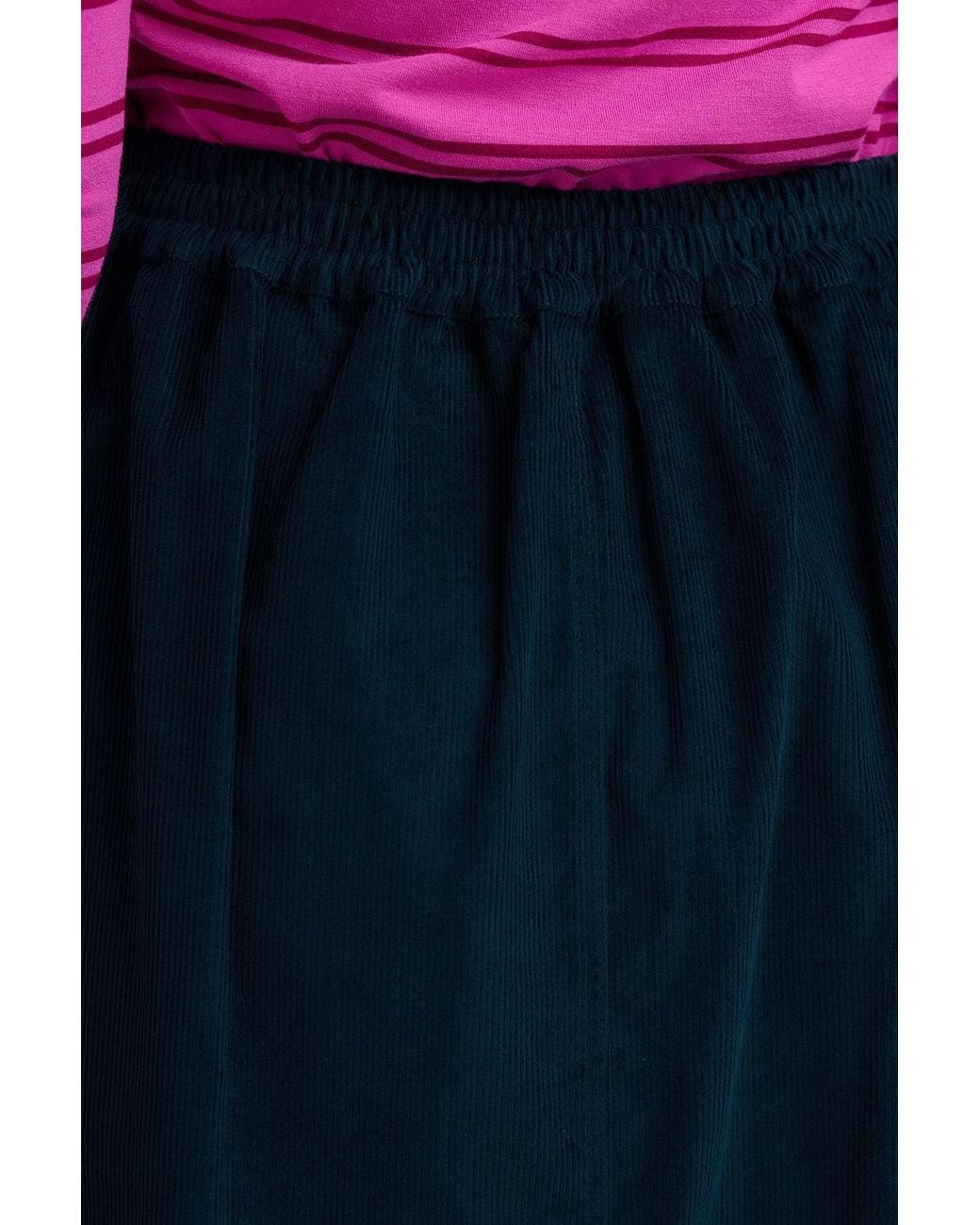 Sugarhill Blue Deirdre Cord Midi Skirt