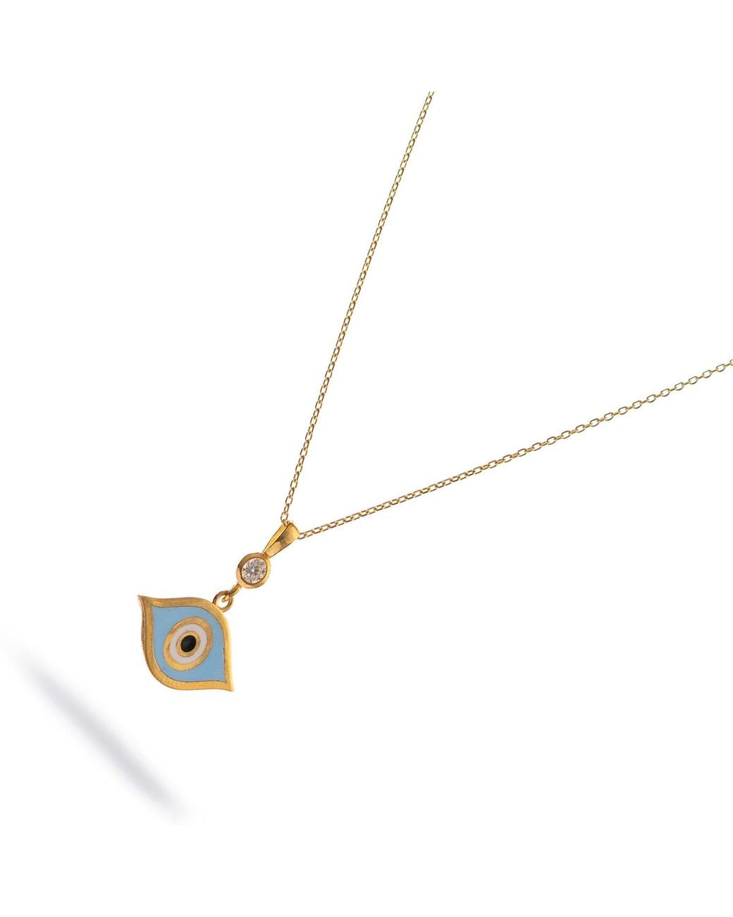 Ebru Jewelry Metallic Celestial Protection Light Evil Eye Necklace