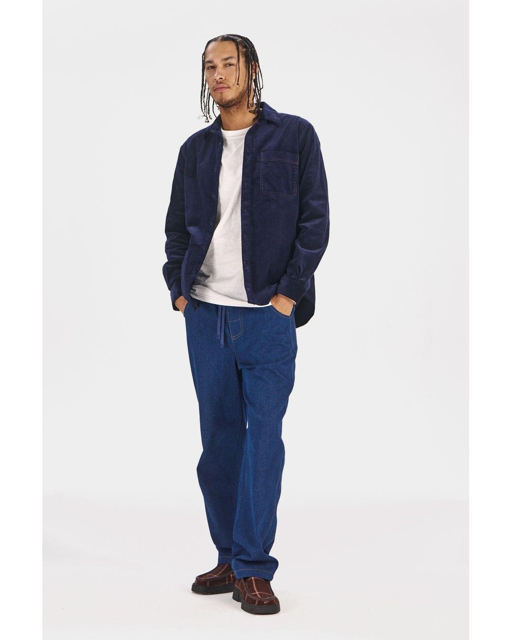 Komodo Blue Bob Organic Cotton Trousers for men
