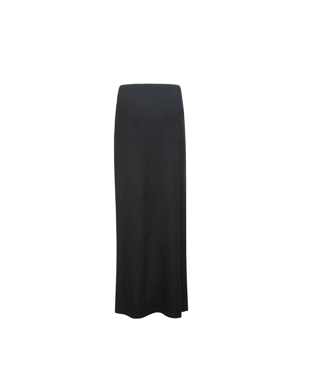 Audrey Vallens Black Bamboo Maxi Tube Skirt