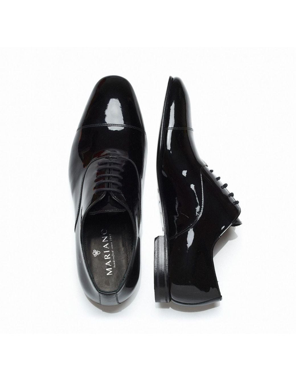 Mariano Shoes Black Santorum Oxford for men