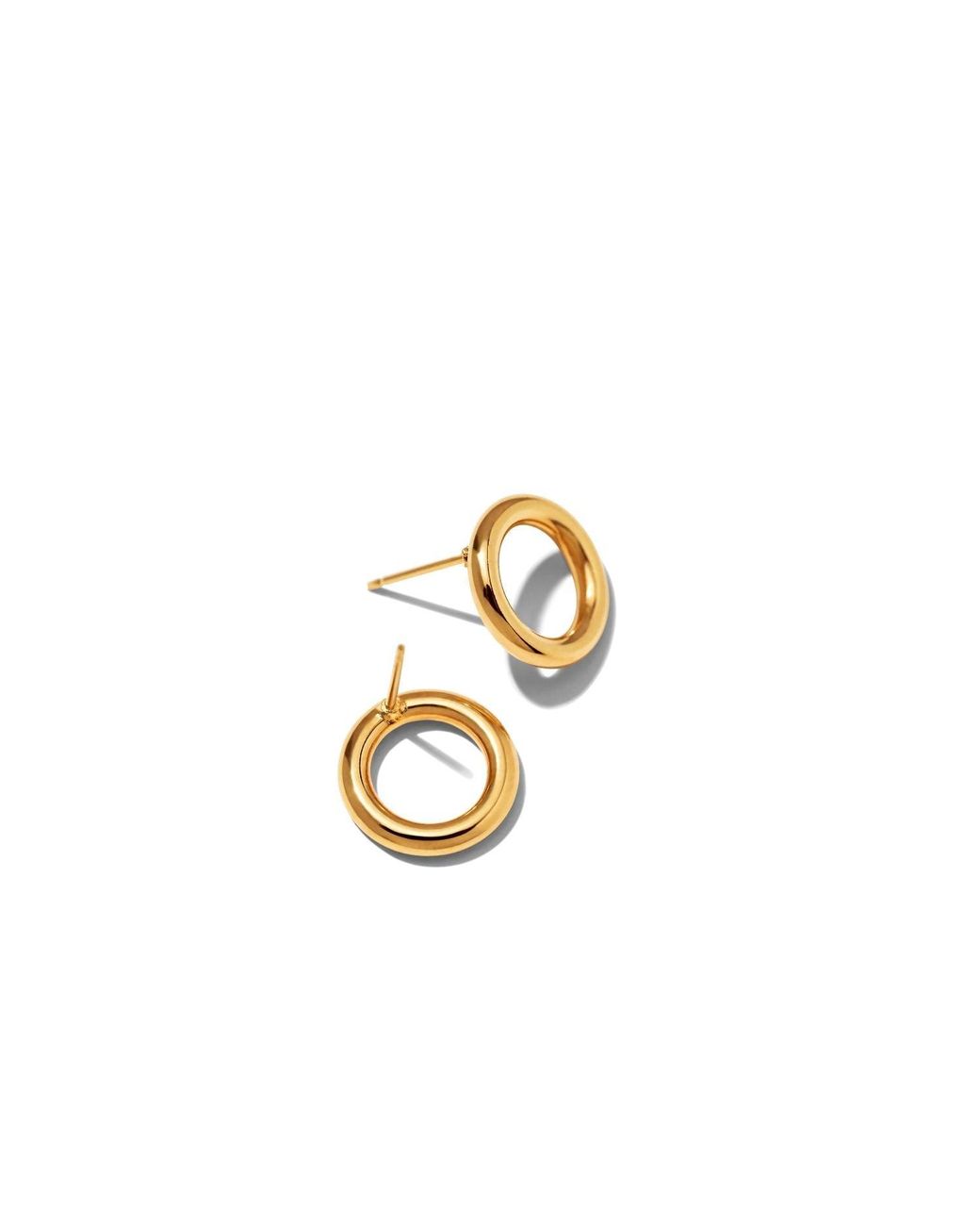 Jaredjamin Metallic Small Rhodri Circular Post Earrings