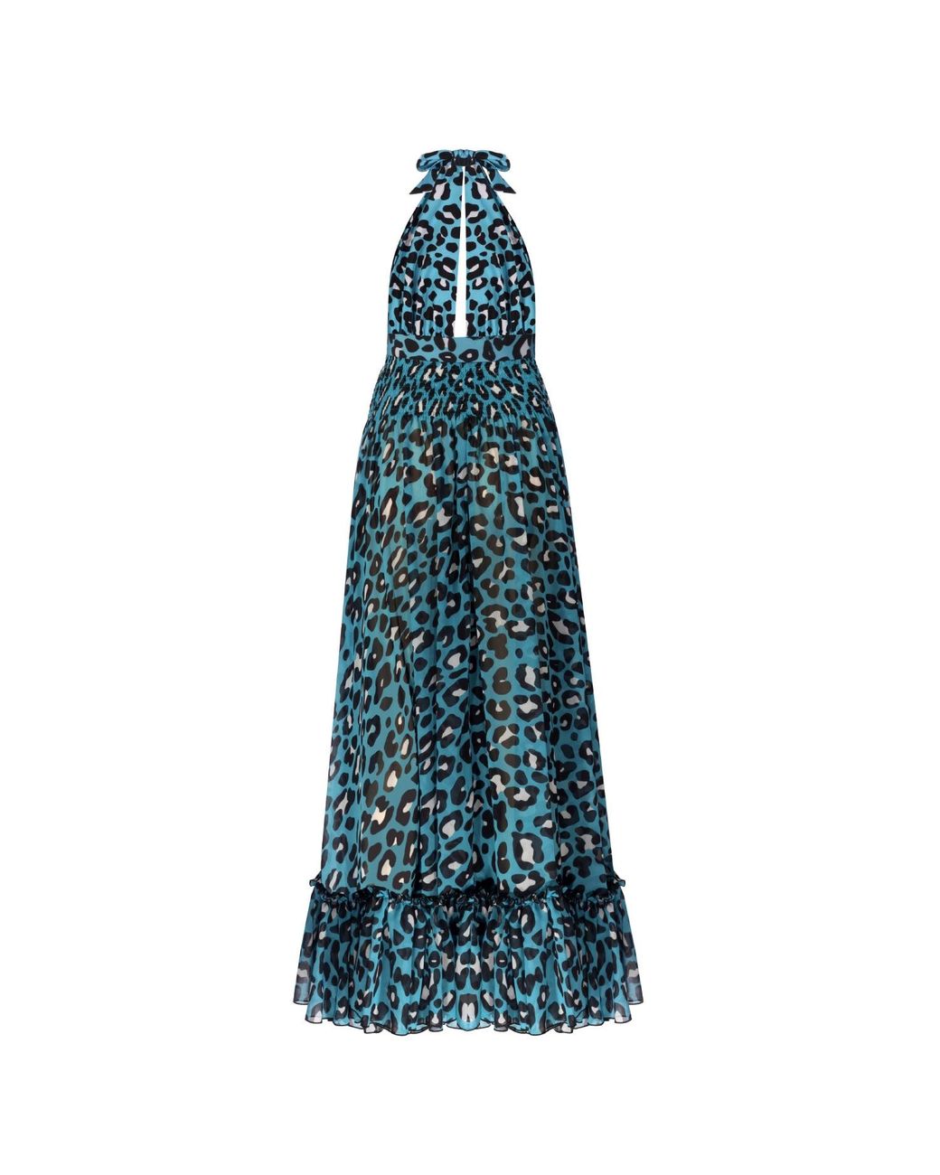 Nur Karaata Blue Saponaria Leo Beach Dress