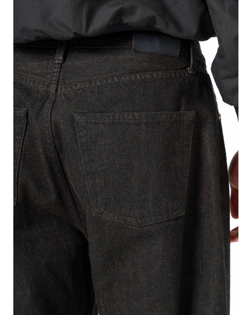 NOEND Gray Noend Straight Selvedge Jeans for men