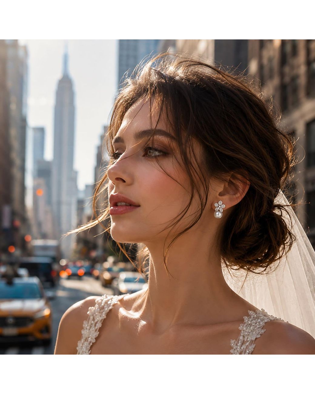 VicStoneNYC Fine Jewelry Metallic Camellia Pearl Earrings – New York Designer Bridal Jewelry