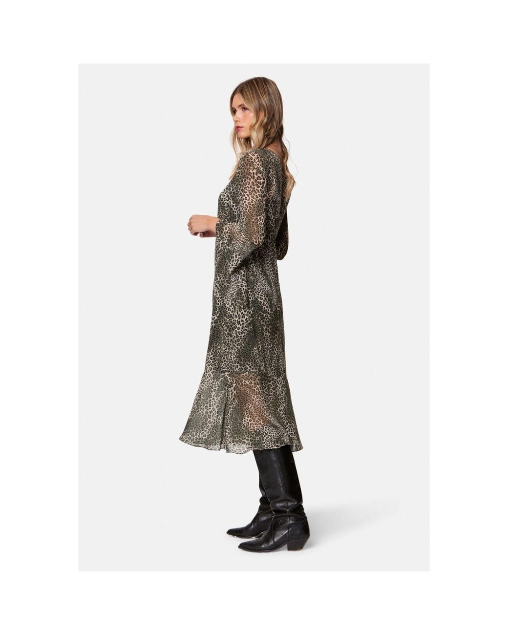 Helen Mcalinden Gray Ezra Leopard Print Dress