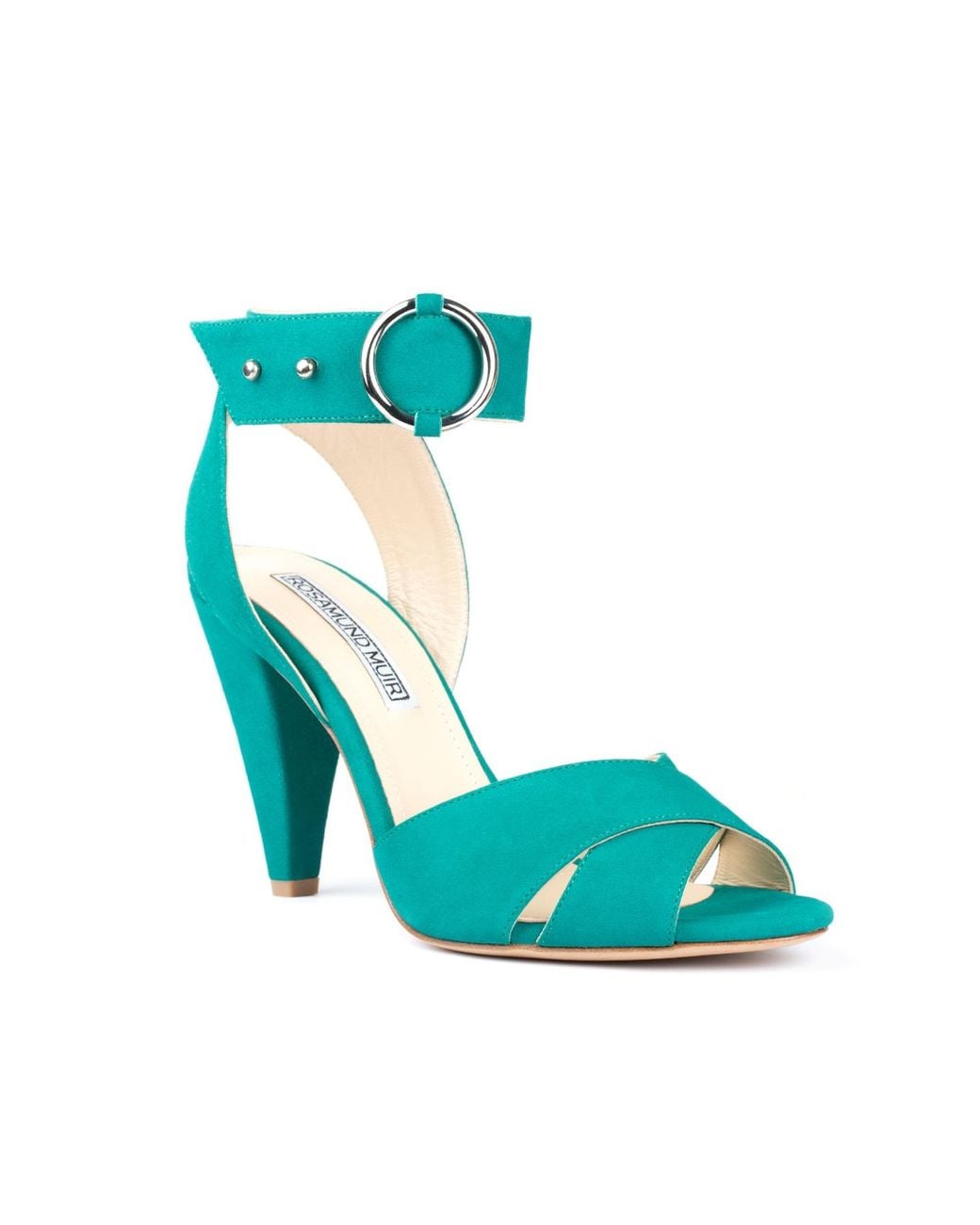 Rosamund Muir London Blue Montana Jungle Suede Heels