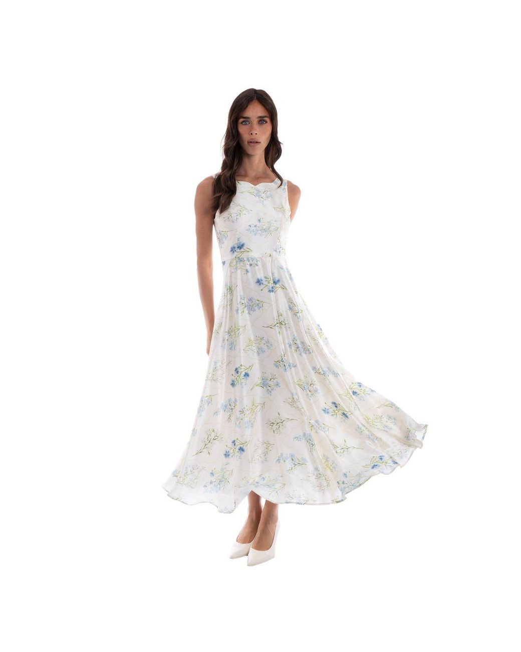 Sofia Tsereteli White Glimmer Evening Gown