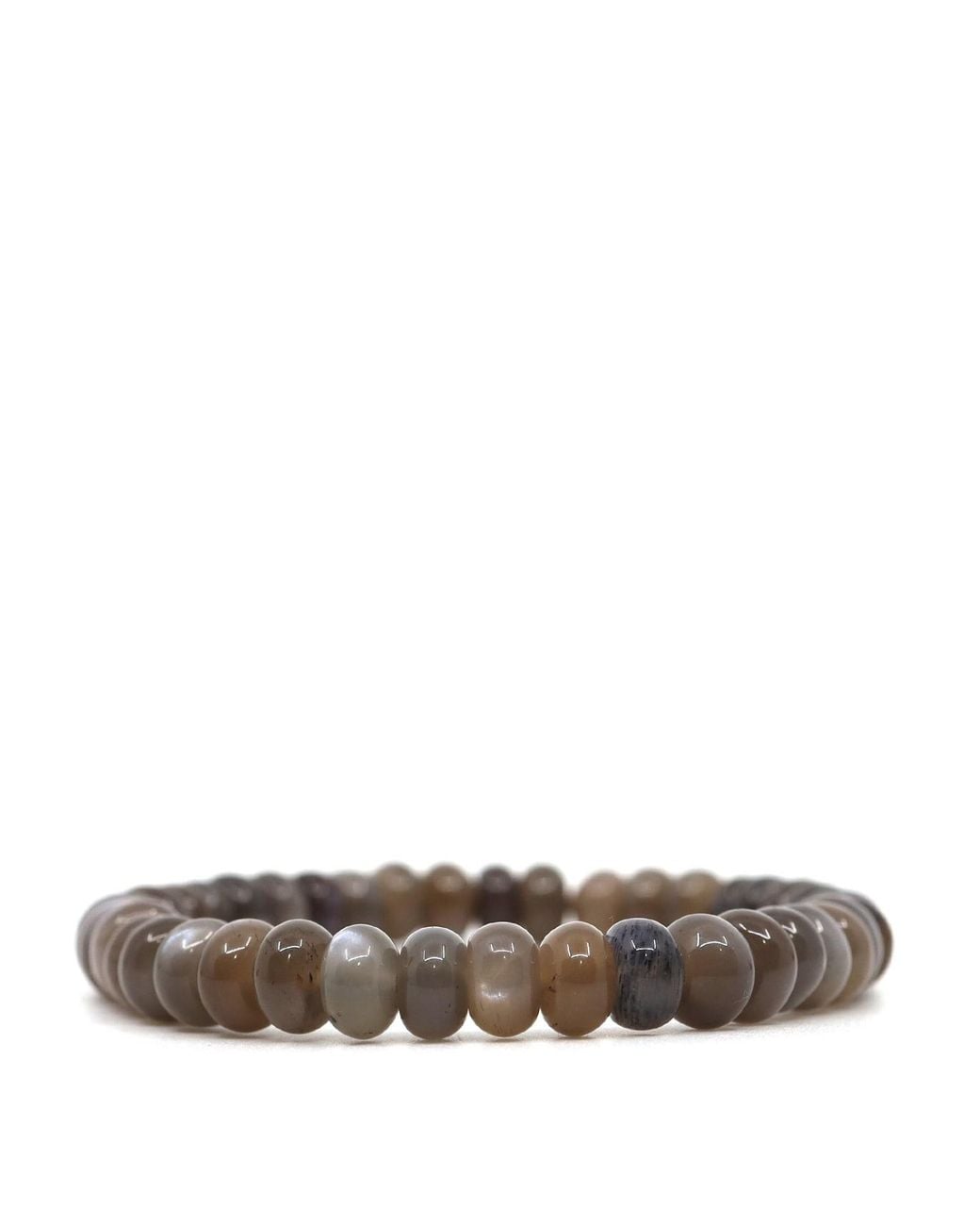 Shar Oke Gray Neutrals Moonstone Bracelet for men