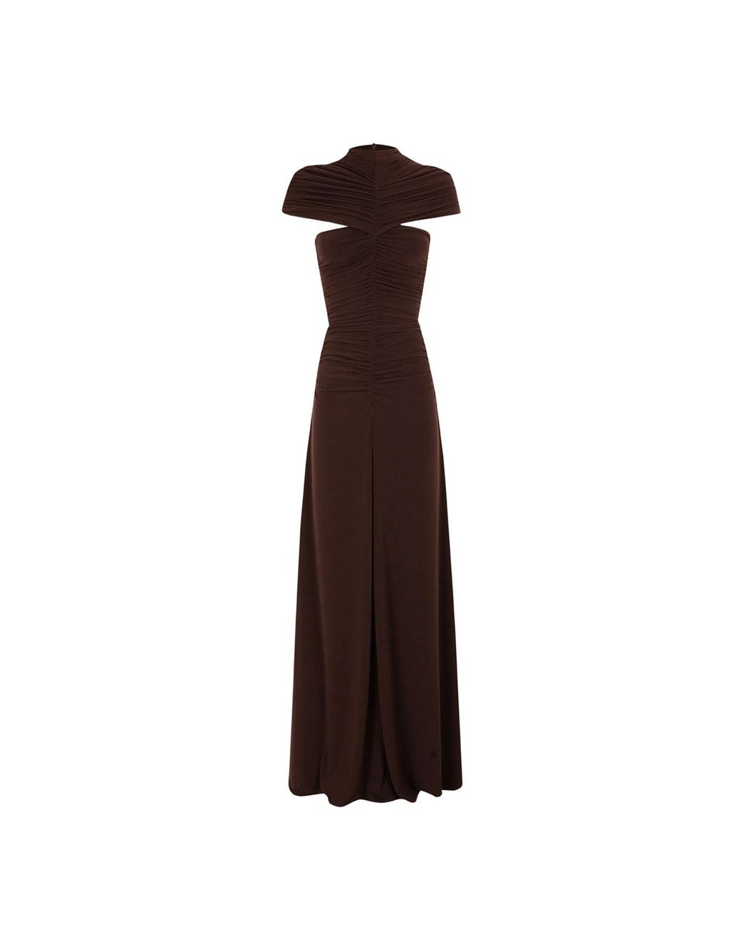 Koahari Brown Drama Dress