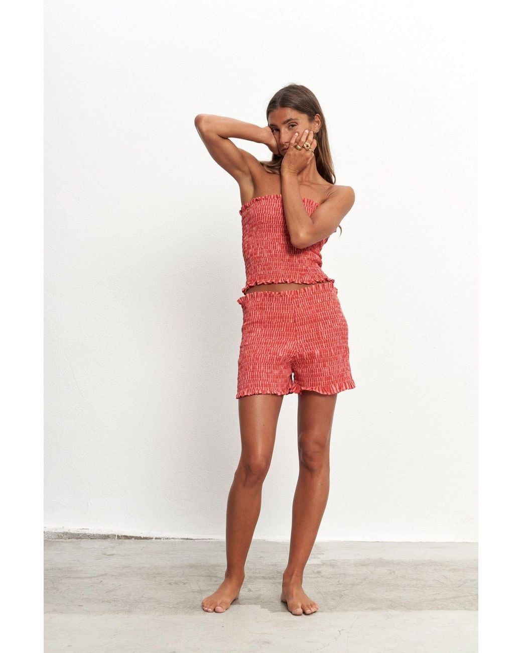 Par & Escala Red Matilda Short