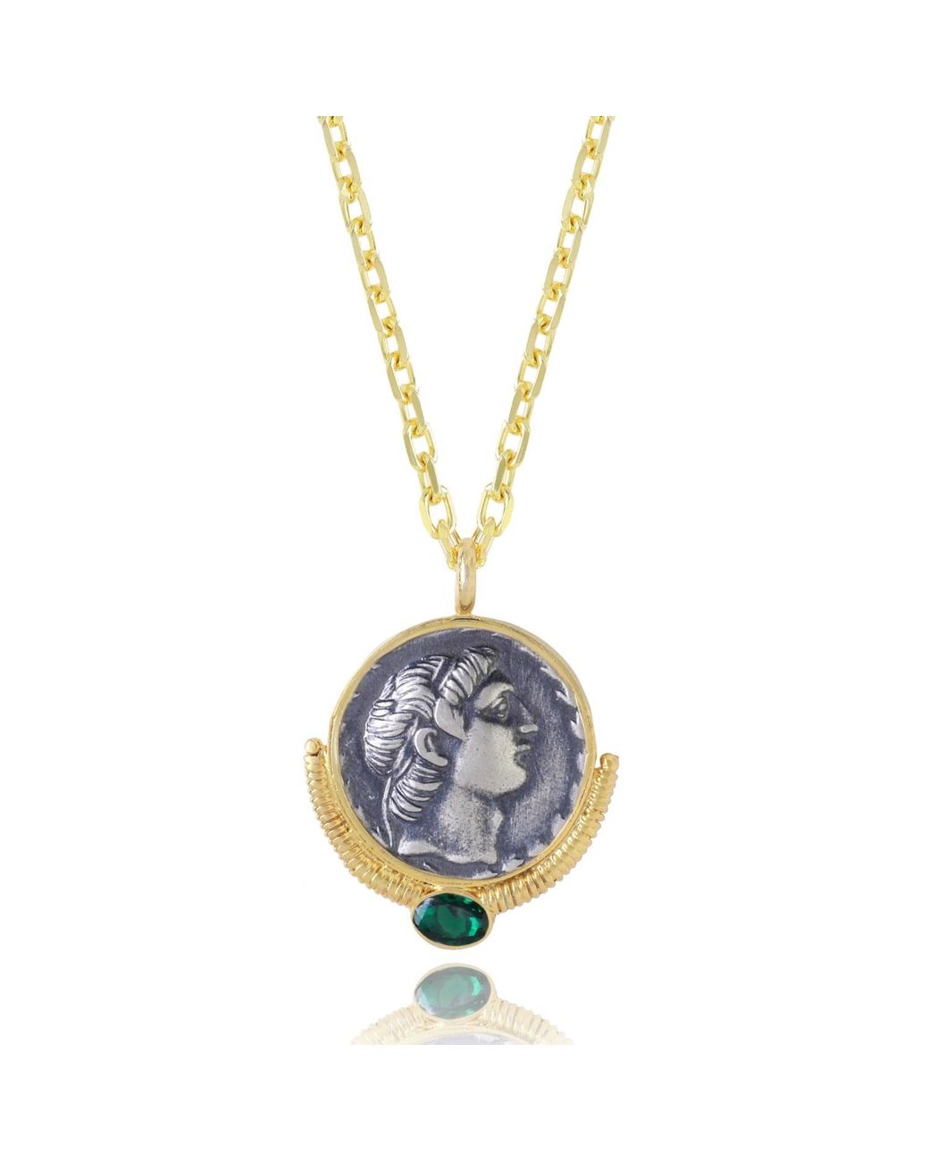 Ece London Blue The Alexander Coin Pendant Ii