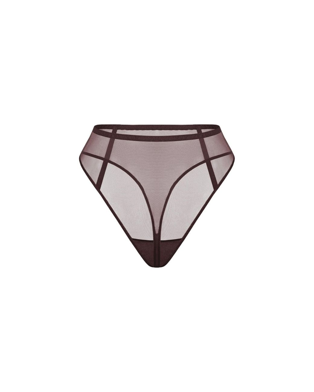 Zhilyova Gray Unnamed Gravity High-Waisted Thong