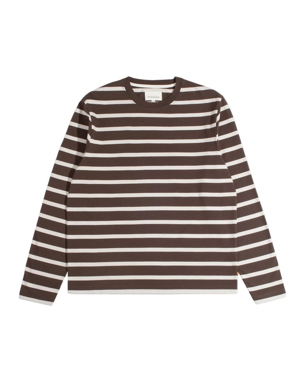 Far Afield Brown Breton Stripe T-Shirt for men