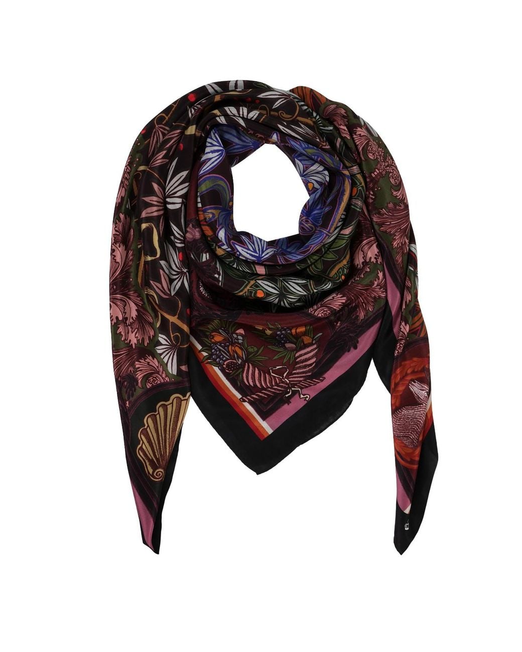 Kueen Purple Silk Scarf