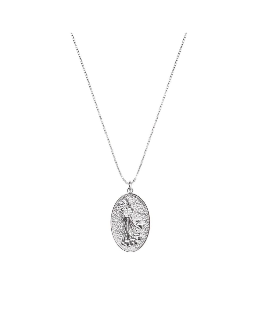 Seven Saints Metallic Quan Yin Goddess Of Compassion And Mercy Necklace
