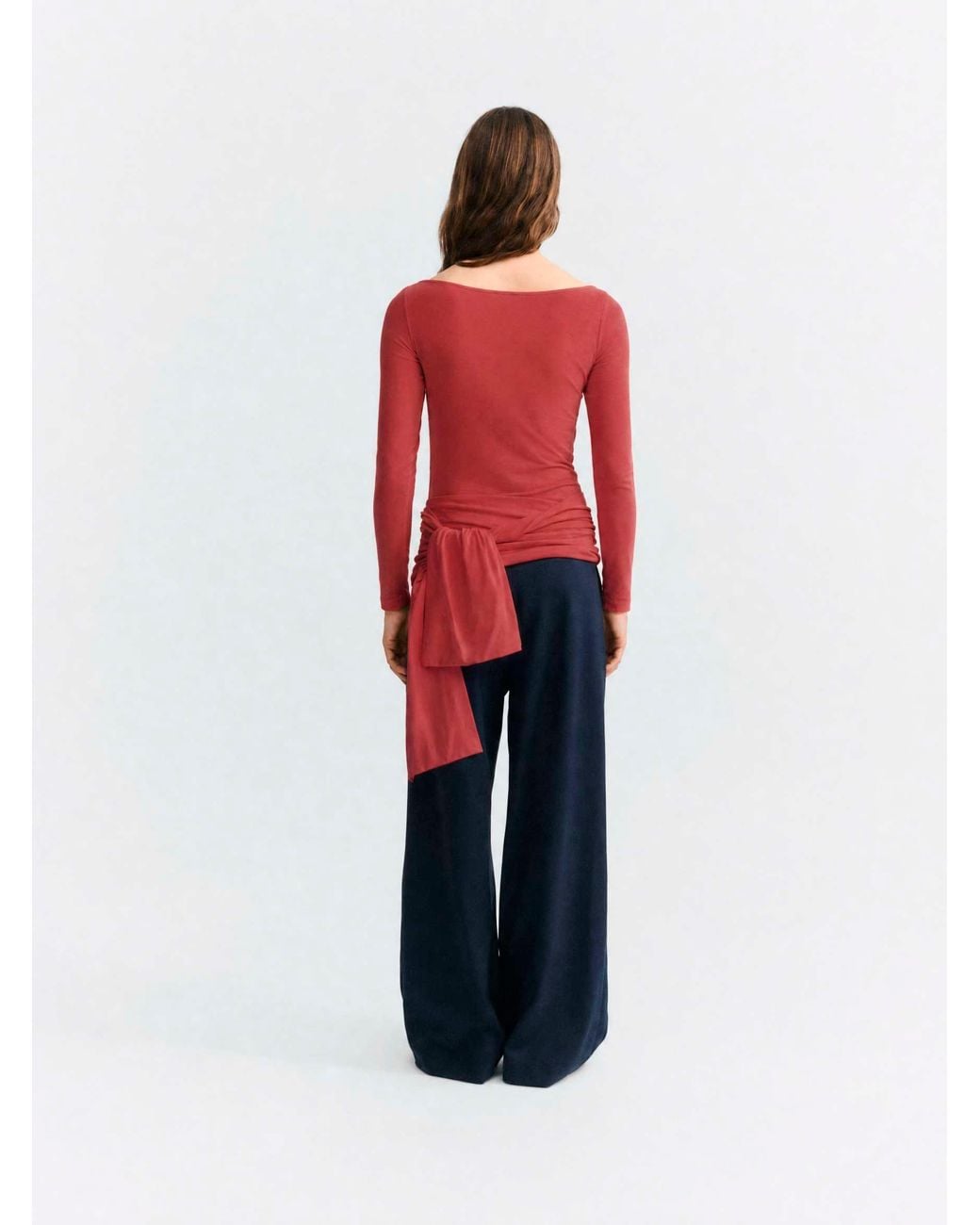 Thinking Mu Red Giulia Top