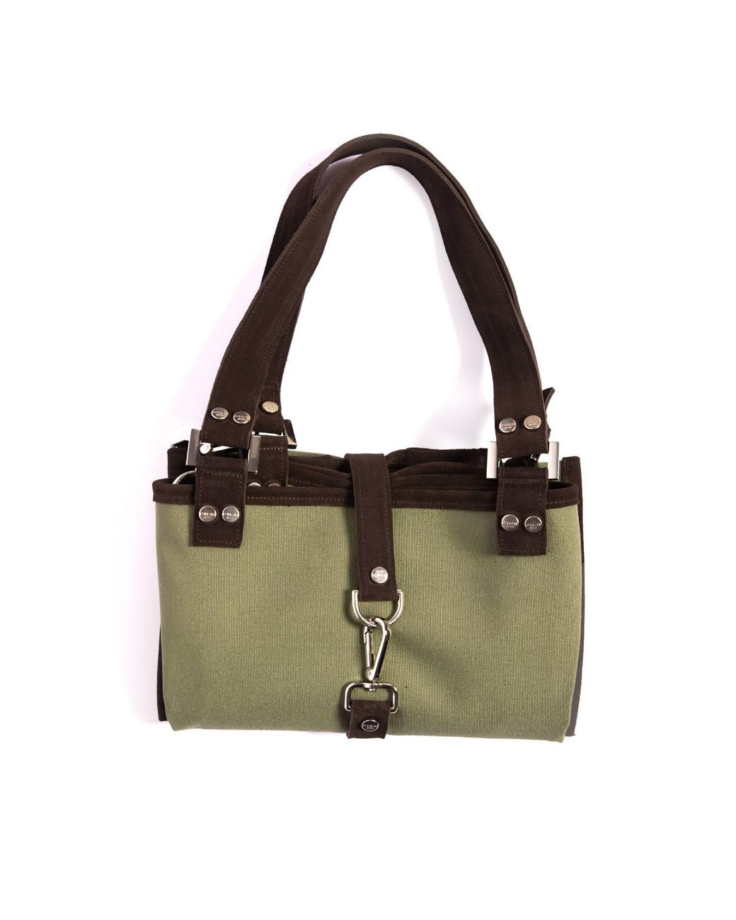 Pier Sicilia Green Salina Tote Canvas Military for men