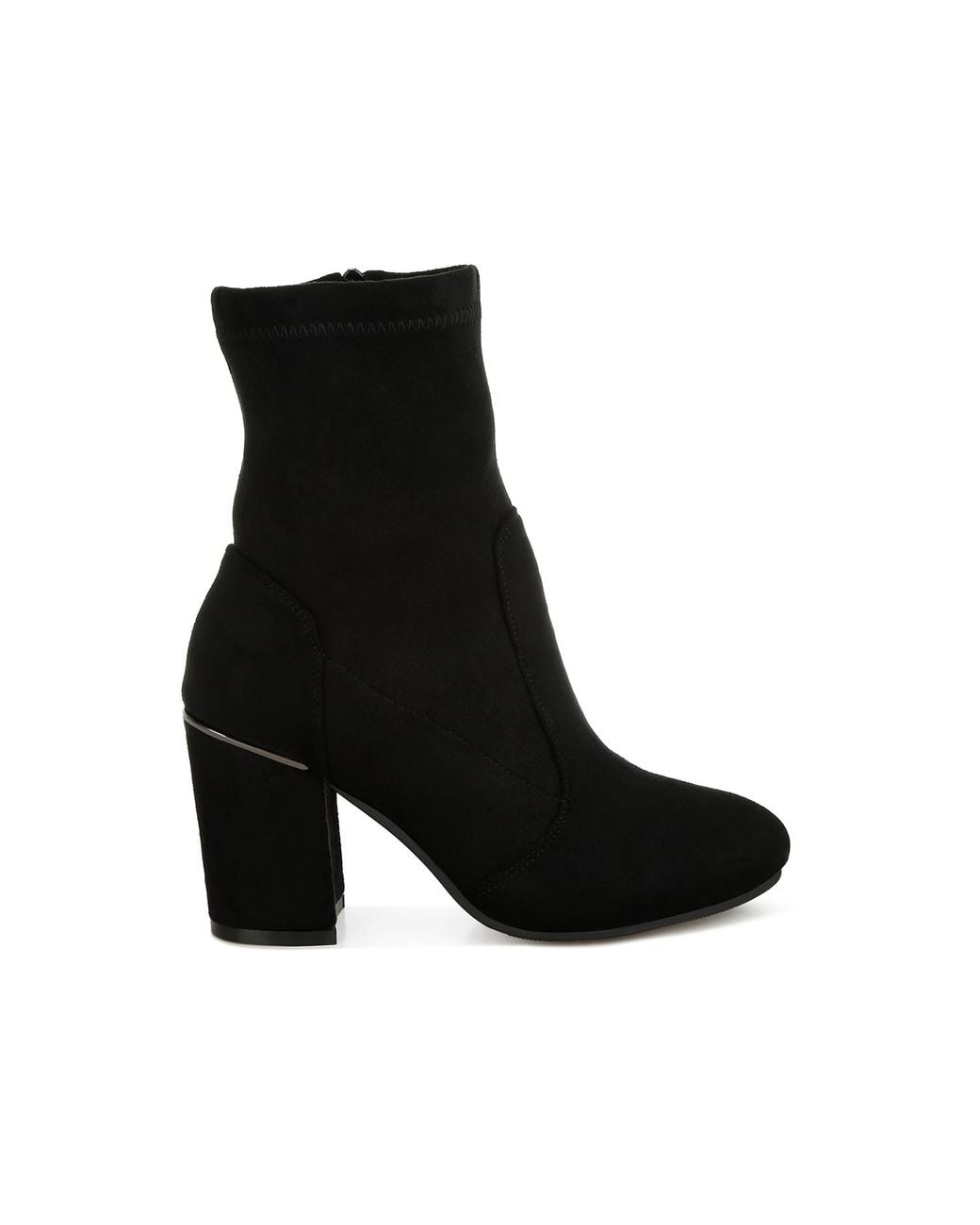 Rag & Co Black Nidaros Microfiber Sock Boots