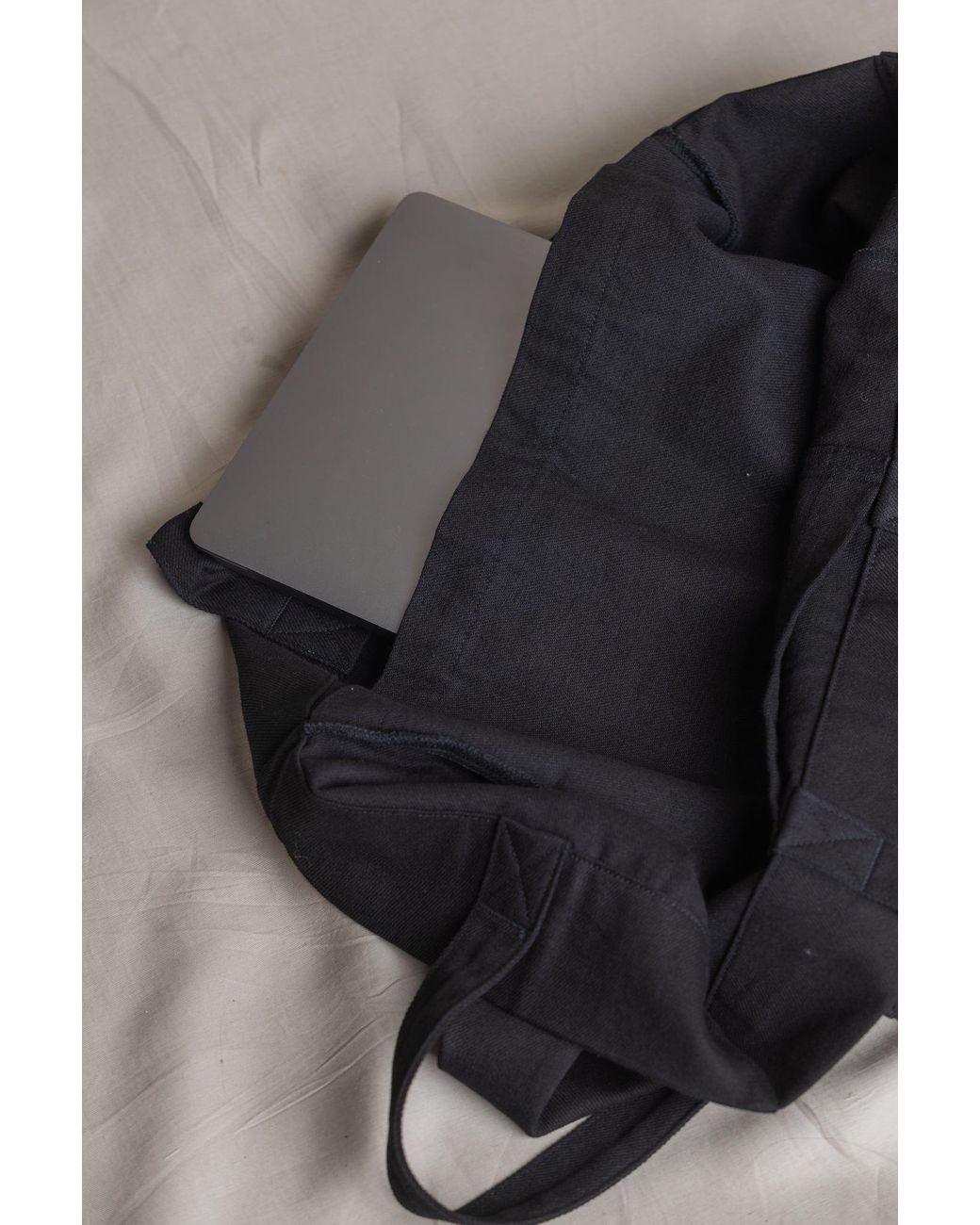 Reet Aus Black Denim Bag
