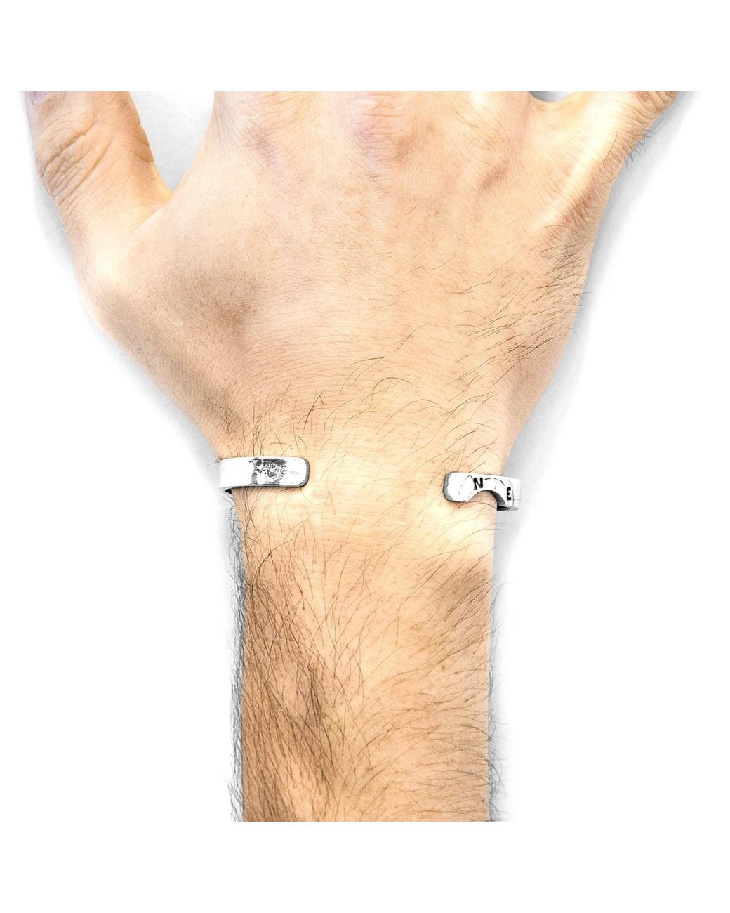 Anchor and Crew Metallic Russell Compass Cutout Wayfarer Bangle for men