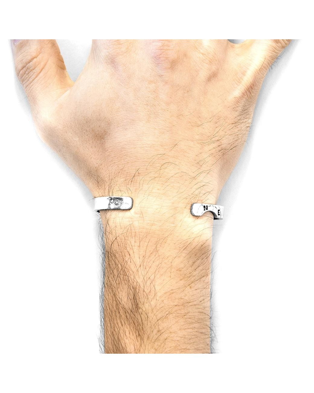 Anchor and Crew Metallic Russell Compass Cutout Wayfarer Bangle for men