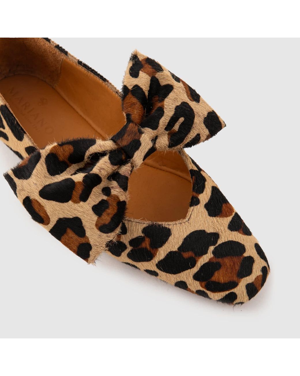 Mariano Shoes Brown Cacia Ballerina Leopard
