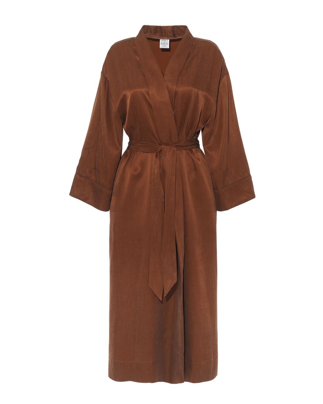 Nudea Brown Eco-Luxe Kimono Robe