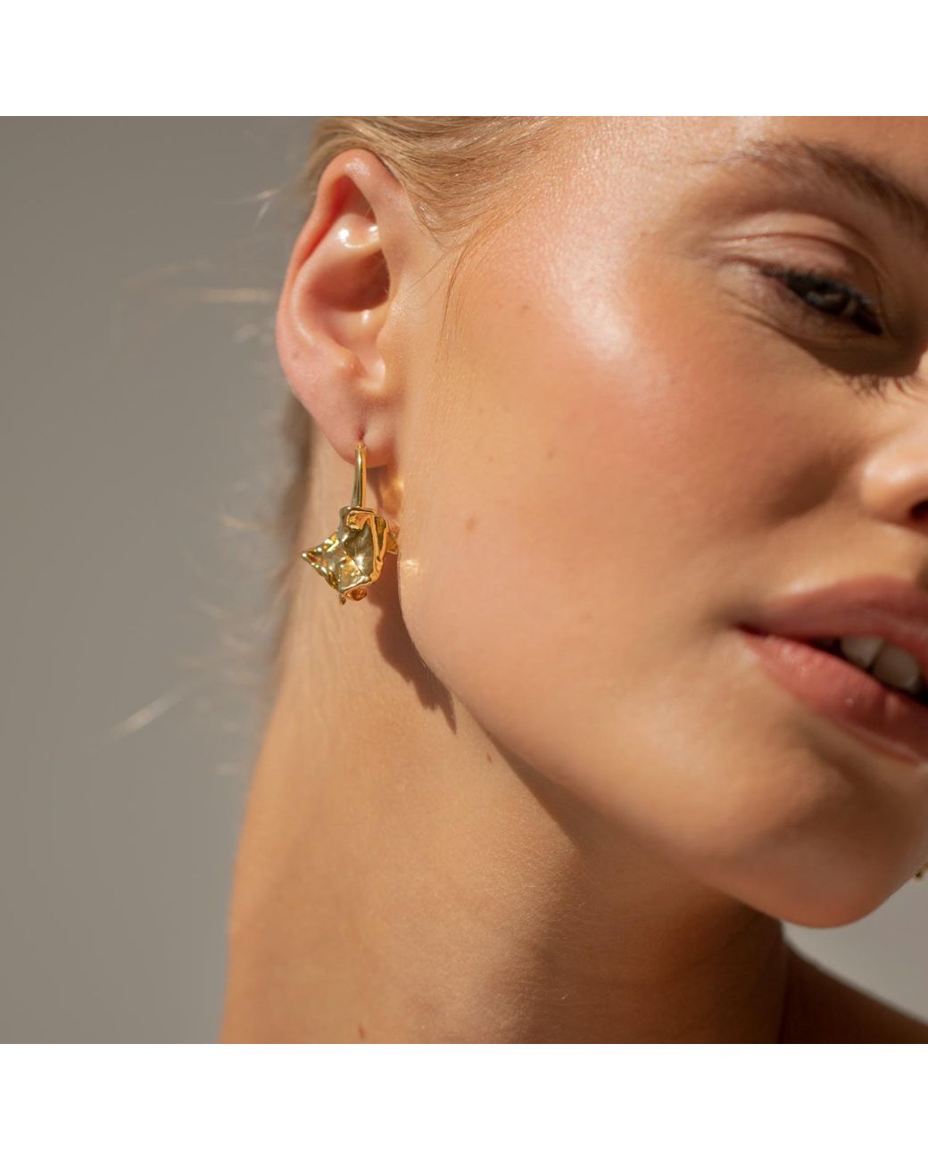 Arctic Fox & Co. Metallic Arya Molten Nugget Earrings