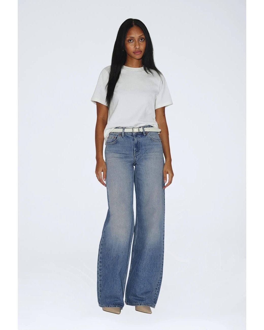 Dr. Denim Blue Rhue Low Wide