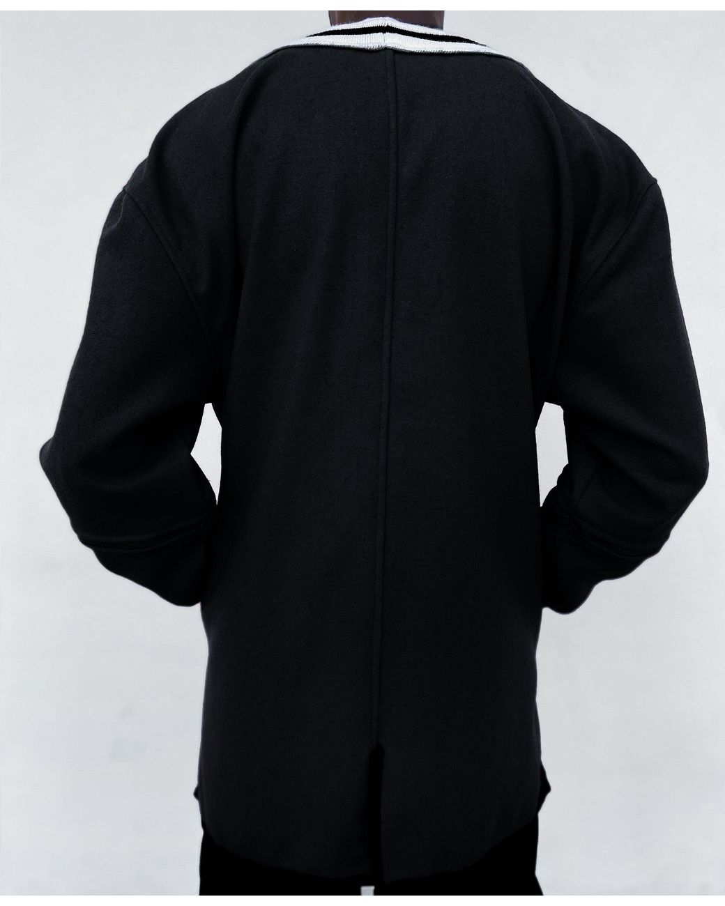 COOL Creative Blue Cool Kimono Varsity With Zip-Off 1/2 Sleeve for men