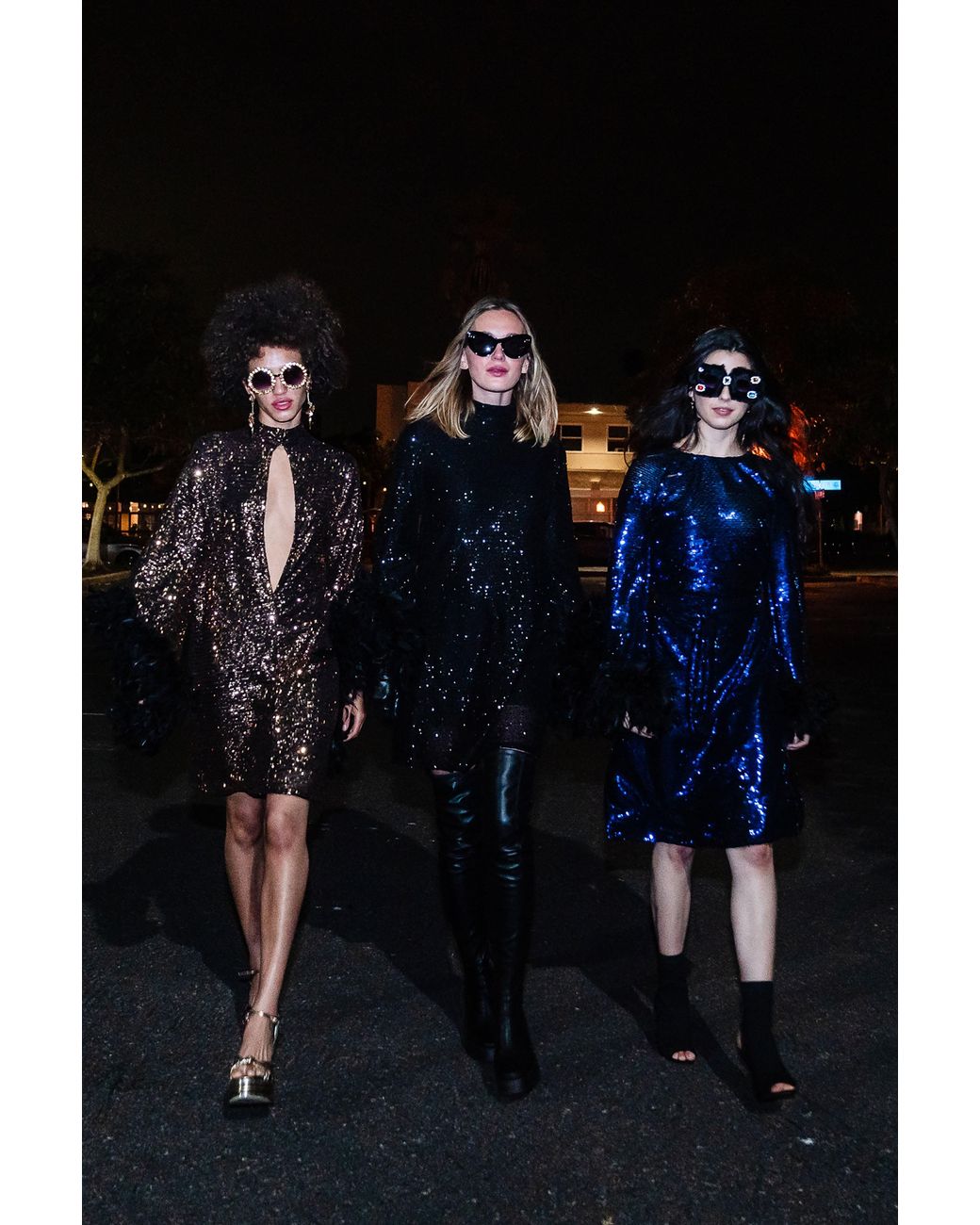 Jennafer Grace Black Time Warp Sequin Mod Mini