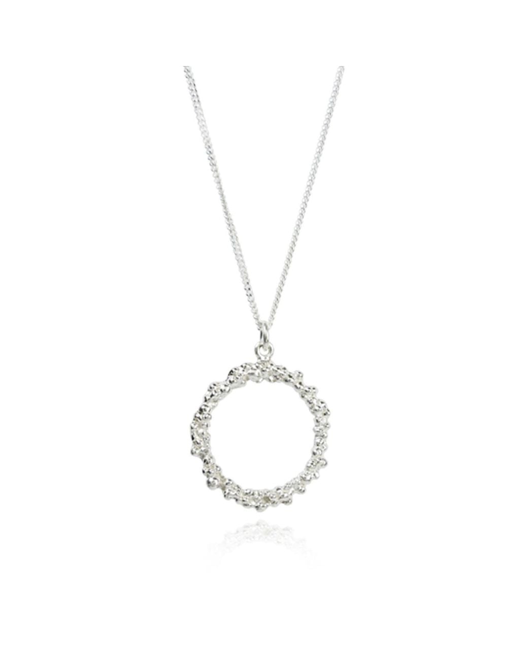 MOUNIR LONDON Metallic Hoop Pendant