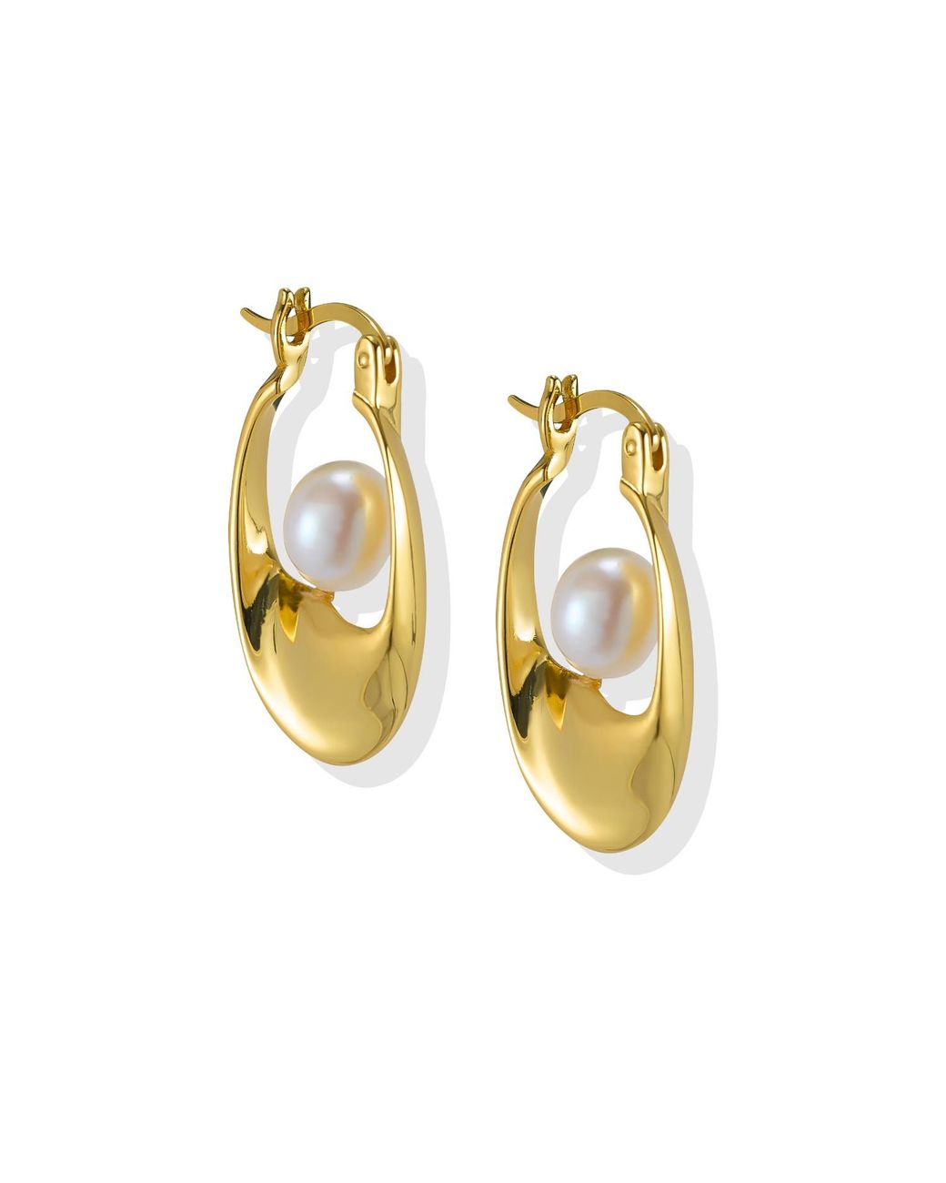 Lait & Lune Metallic Talise Hoop Earrings