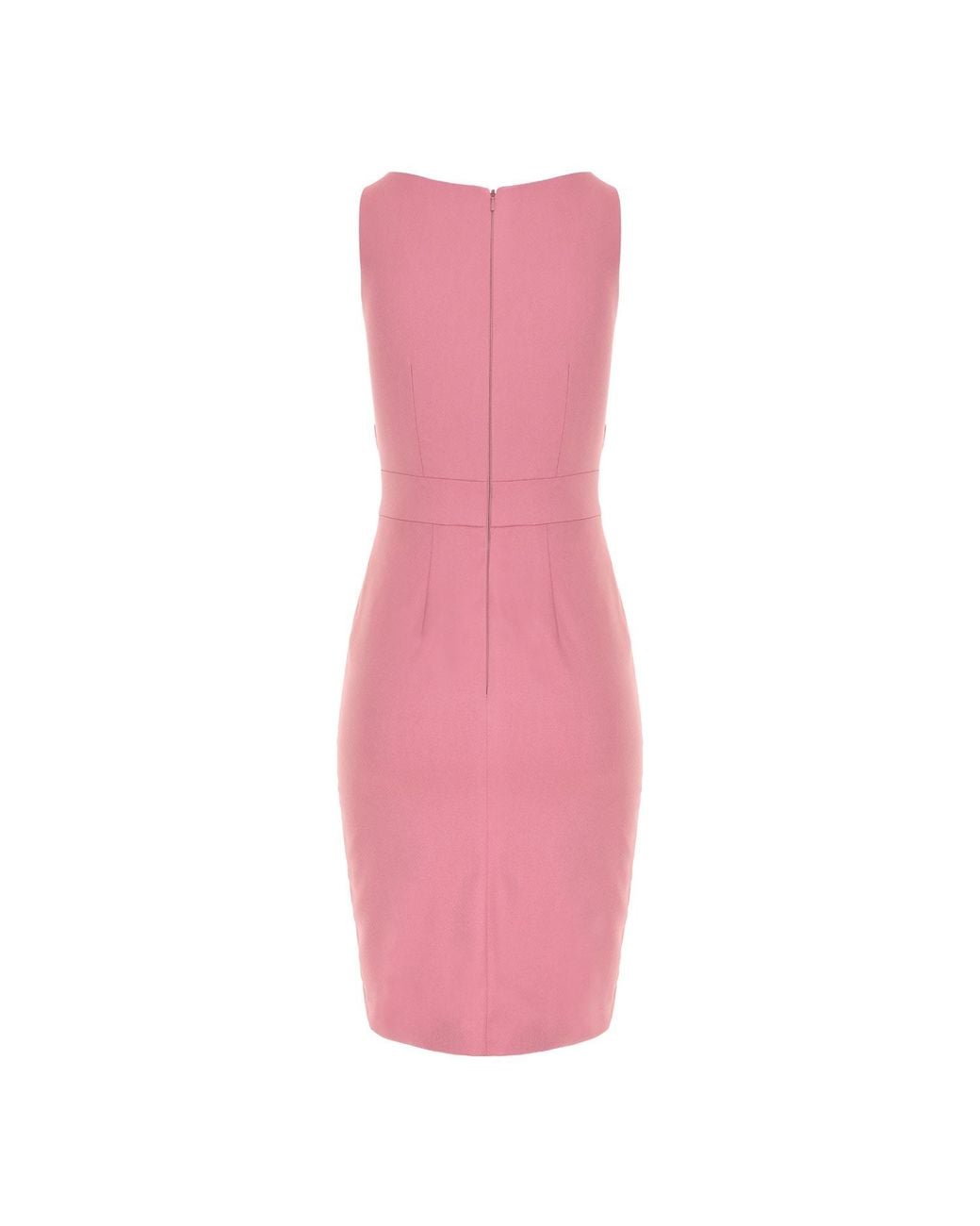 AVENUE No.29 Pink Bodycon Midi Dress With Leg Slit