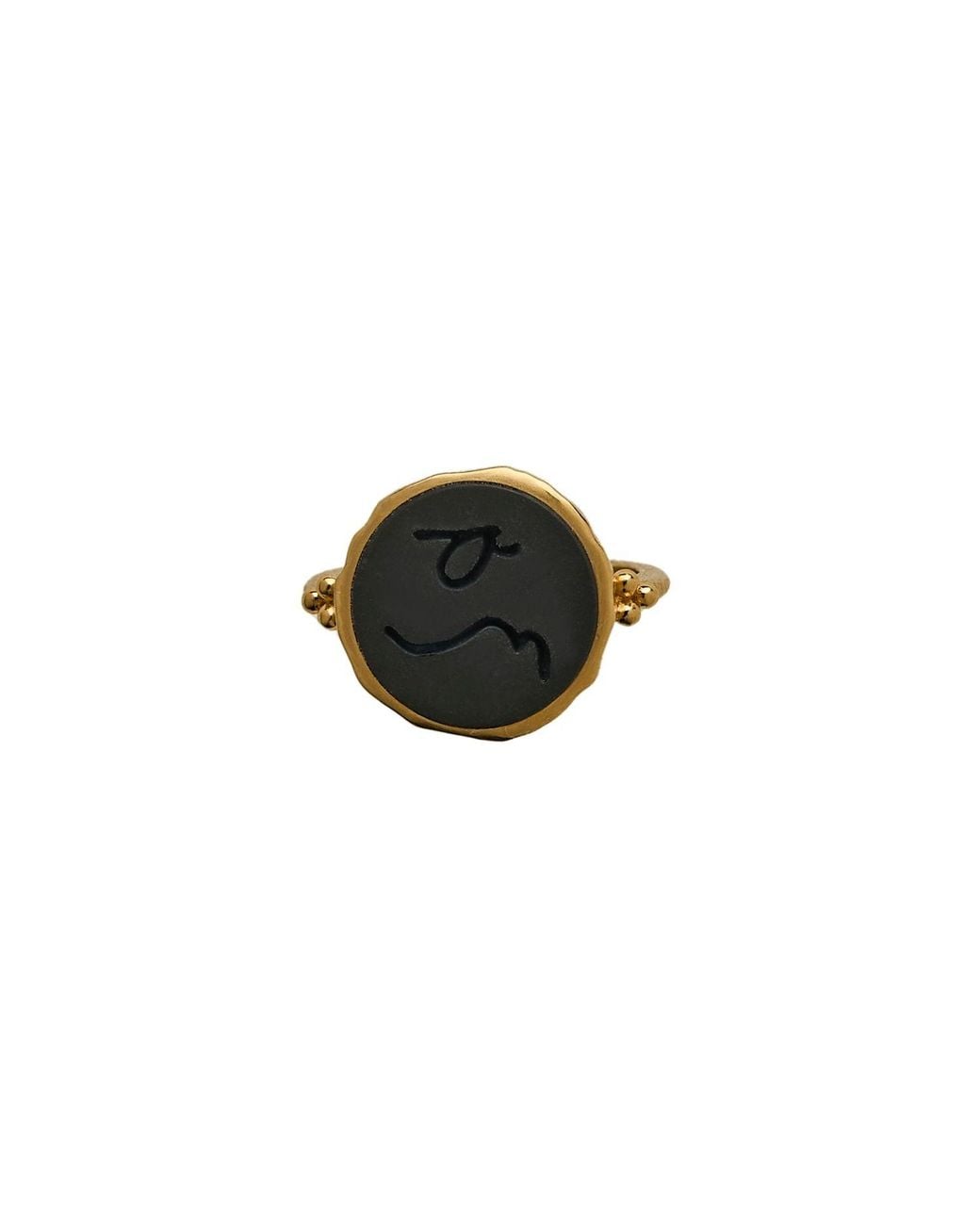 Claire Hill Designs Black Difficult Onyx Ring