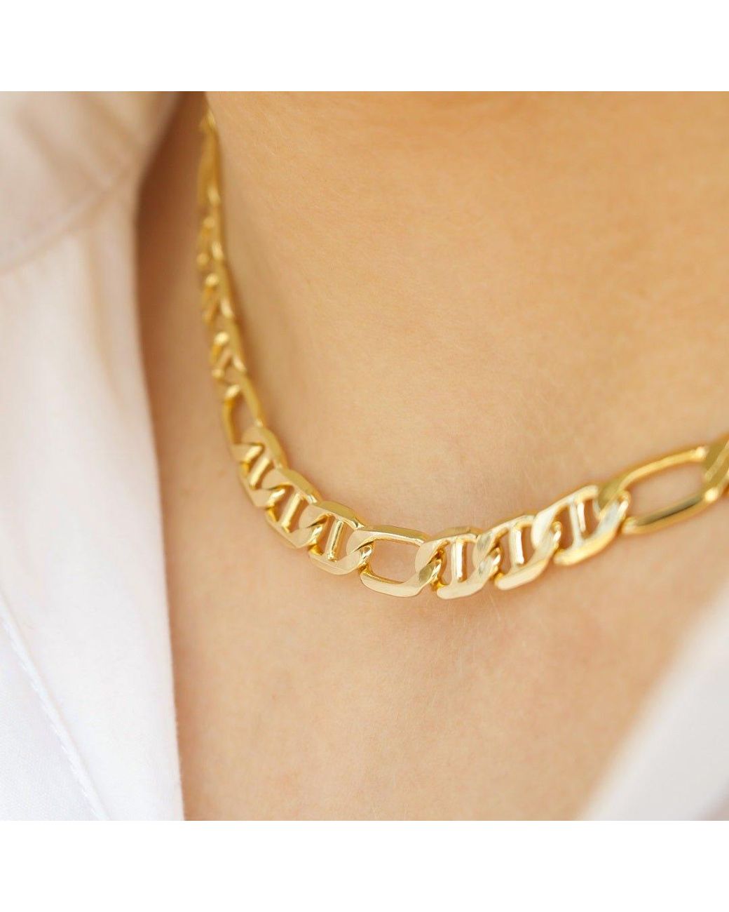 With Love Darling Metallic Inger Necklace