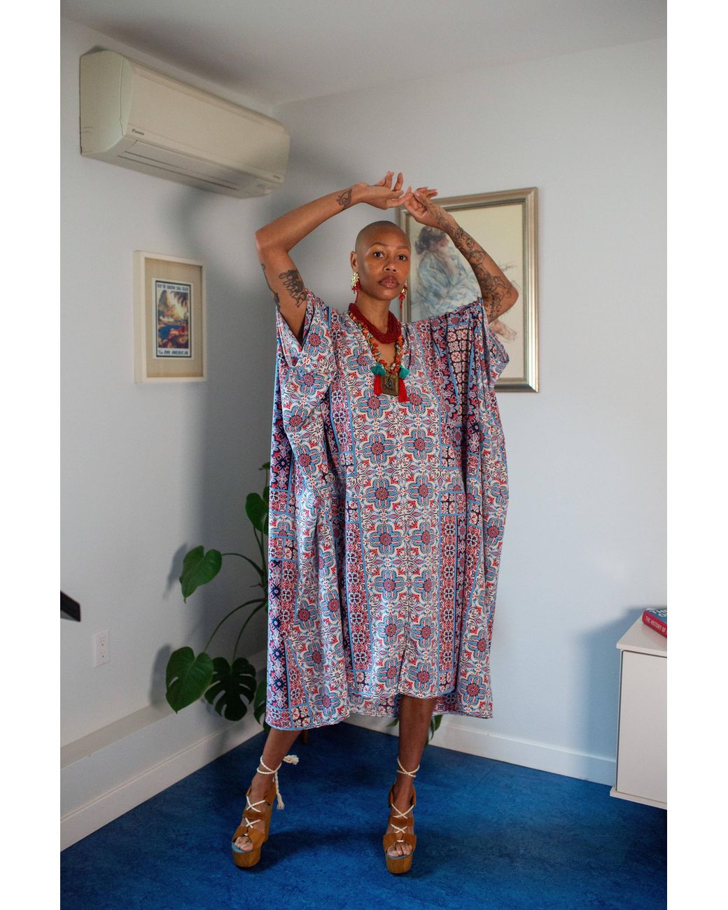 Jennafer Grace Purple Fira Nouveau Caftan
