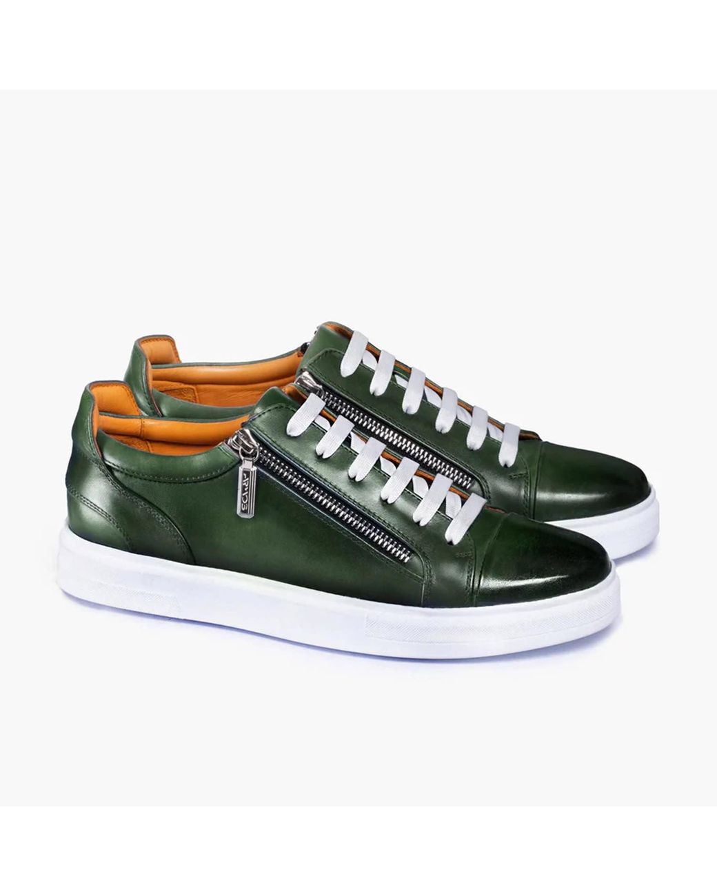 Armos Green Patina Leather Sneaker for men