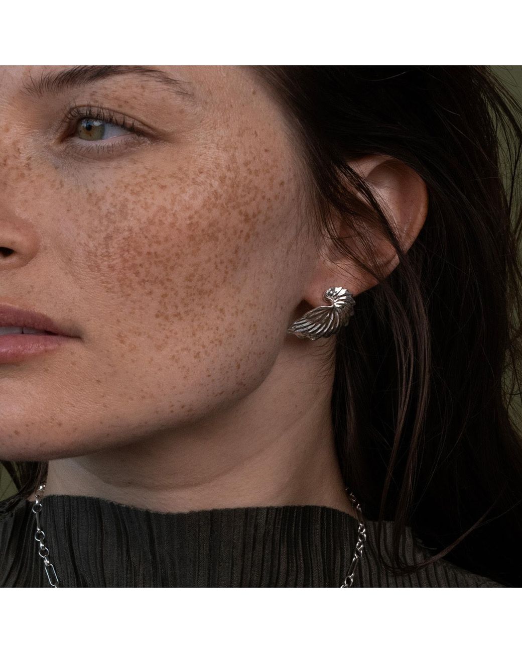 Zoe & Morgan Metallic Paper Nautilus Earrings
