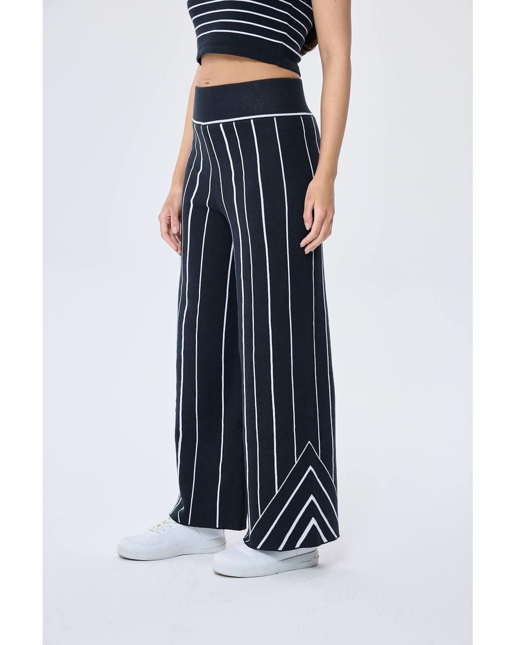 Peraluna Blue Finley Knit Trousers