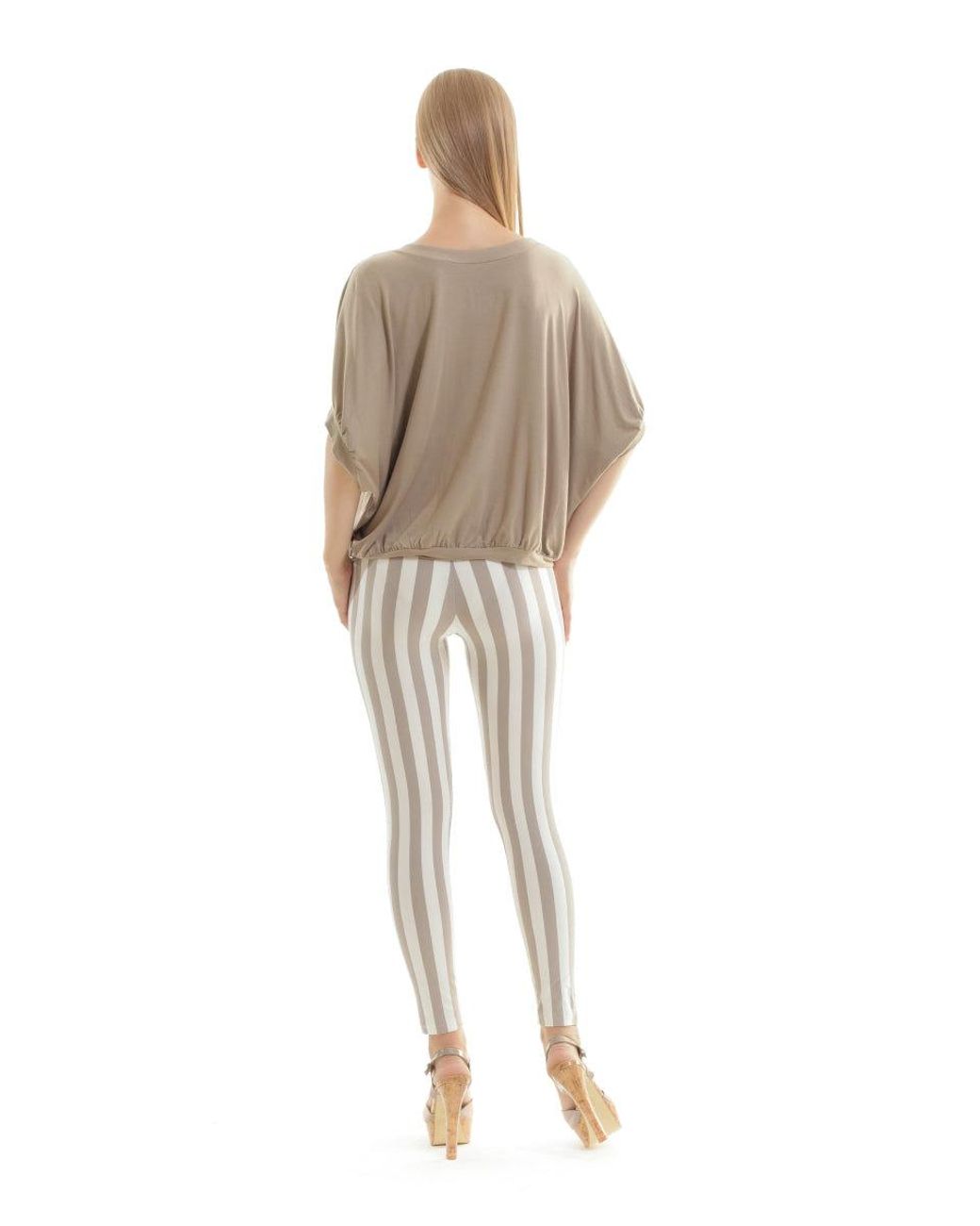 Conquista Natural Printed Micromodal Top
