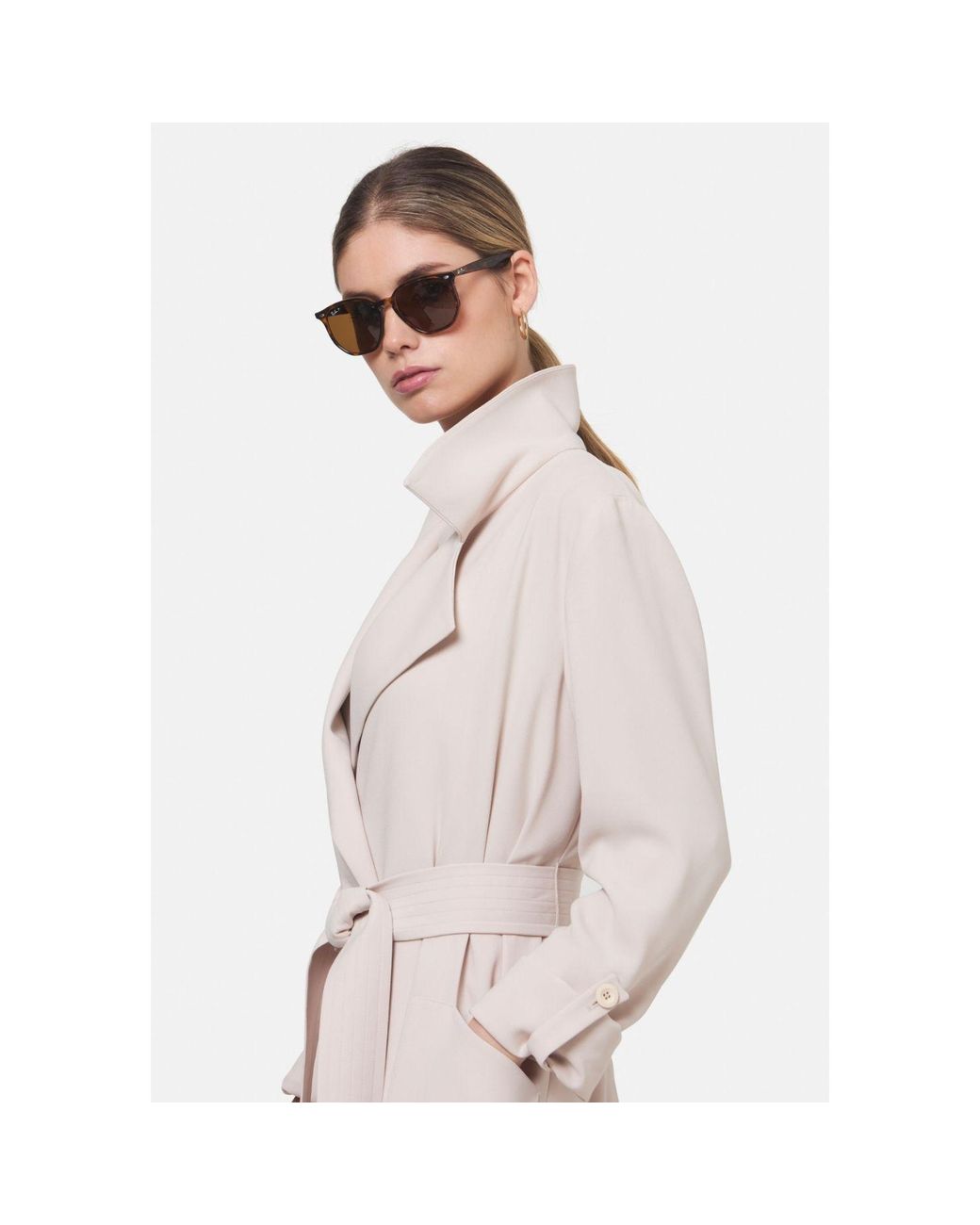 Helen Mcalinden Neutrals Lydiah Natural Pearl Duster Coat