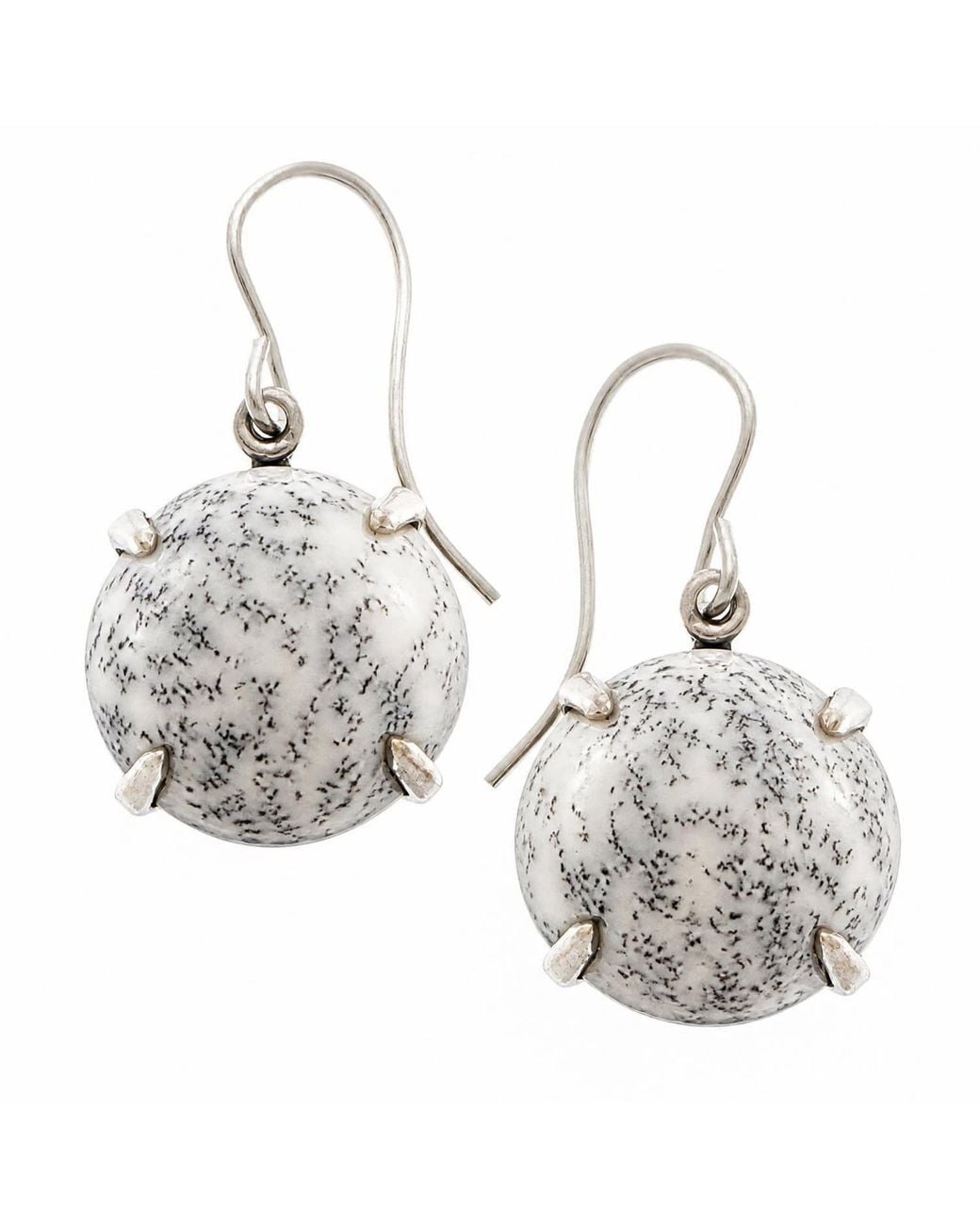 Heather Hawkins Jewelry Metallic Radiate Gemstone Drop Earrings