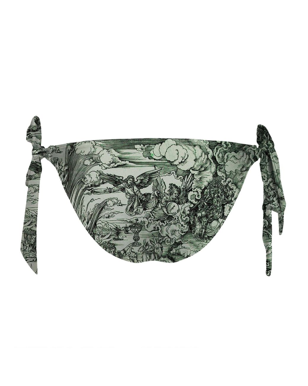 Aloha From Deer Green Durer Series Apocalypse Bikini Bows Bottom