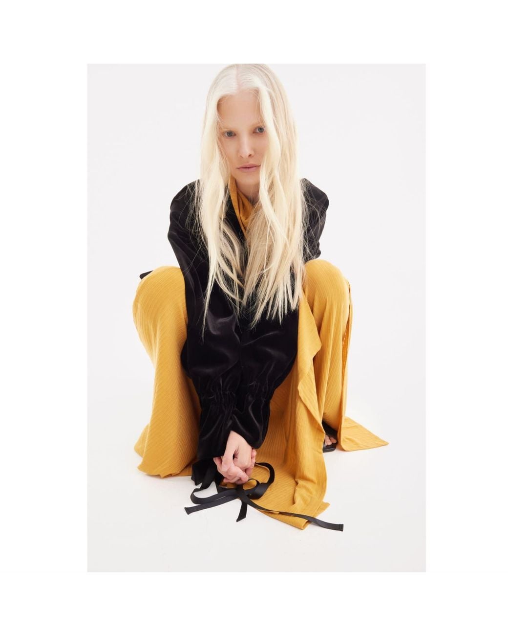 Julia Allert Orange Two-Piece Set Knit Dress And Pants