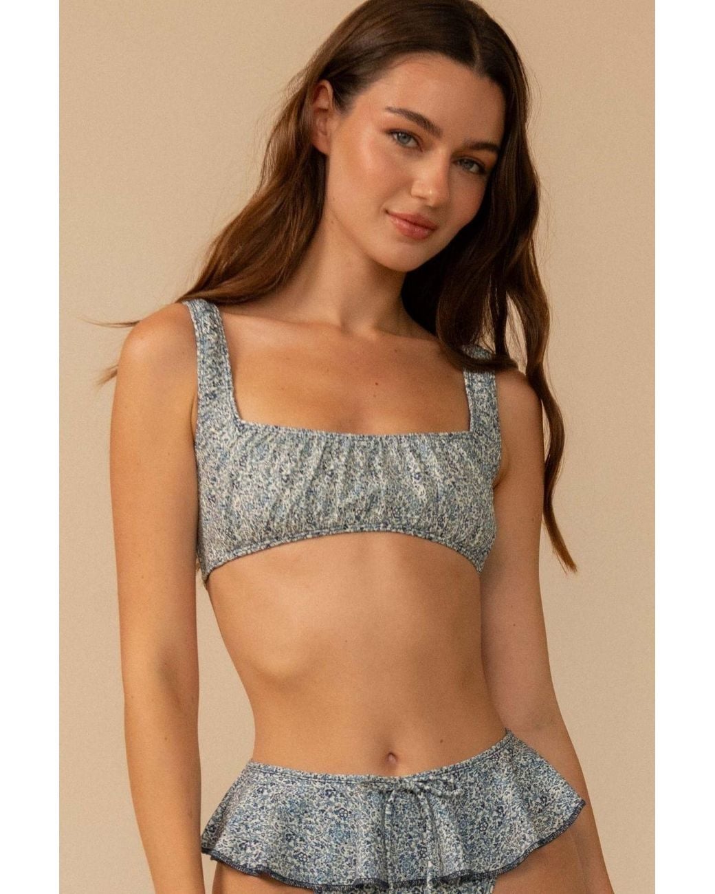 Montce Blue Petite Fleur Zoe Bikini Top