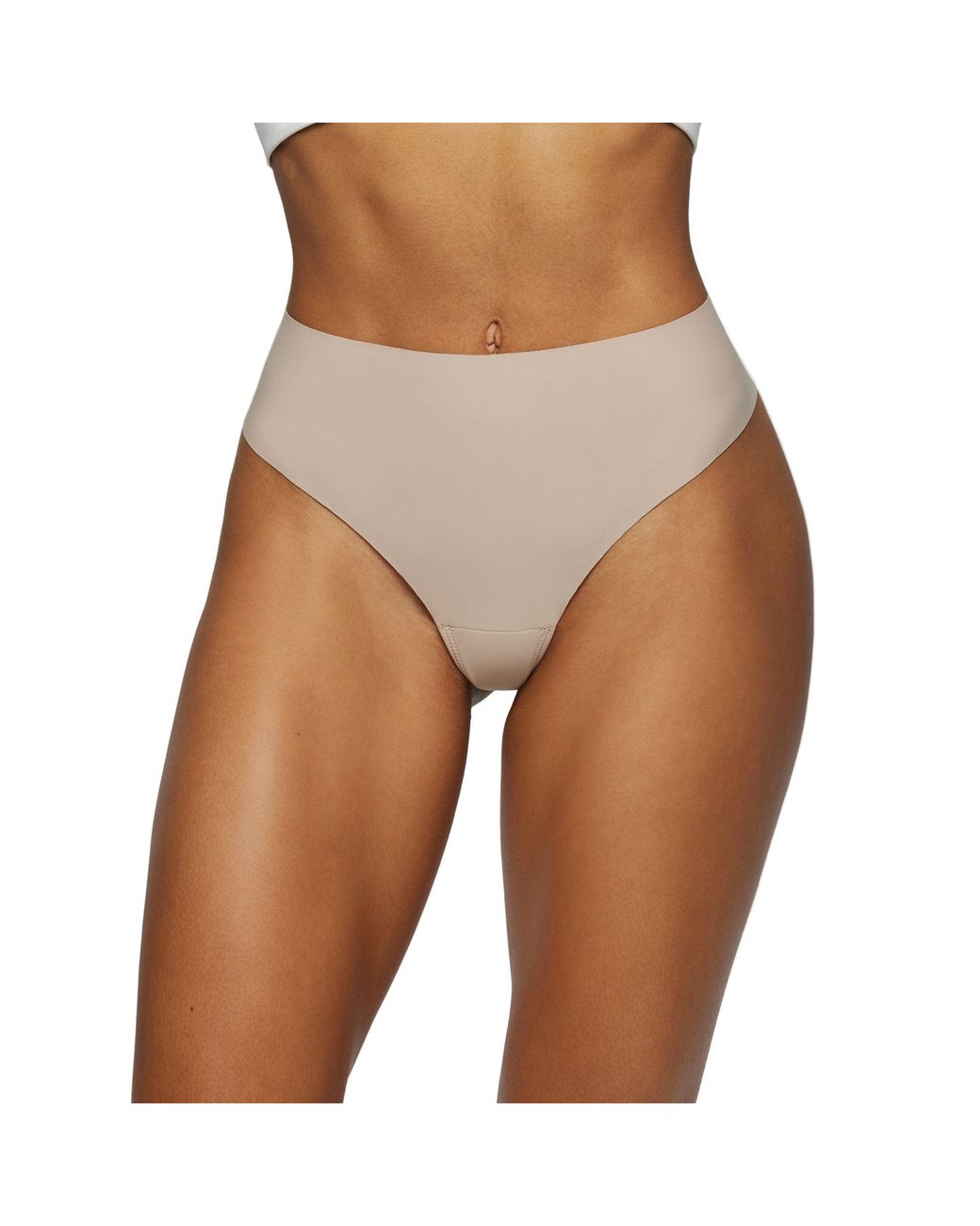 JIV ATHLETICS Natural Neutrals High Rise Thong