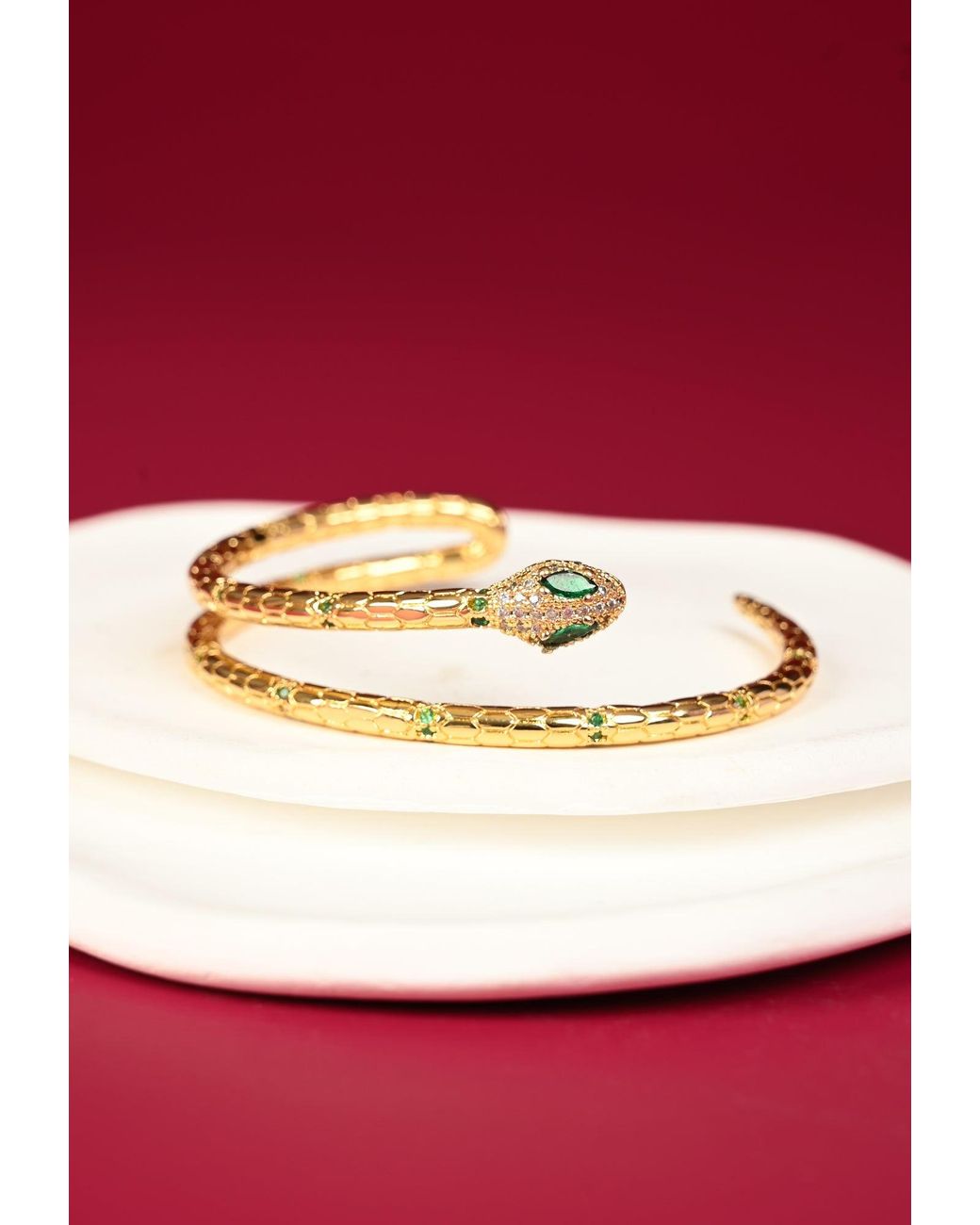 Starfish Project Metallic Snake 'Little Dragon' Cuff Bracelet